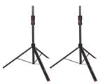 Gator Frameworks GFW-ID-SPKRSET Pair of ID Speaker Stands with Bag Front View